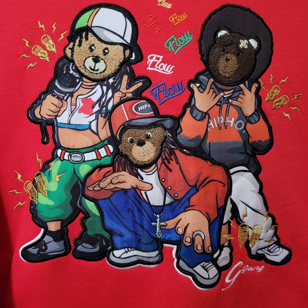 HOODIE MEN'S RED - Picture 6 of 6